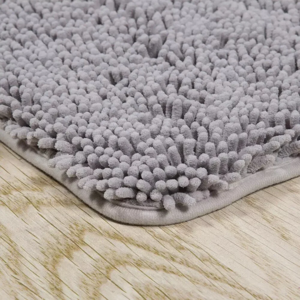 Lavish Home Chenille Bathroom Rug 58